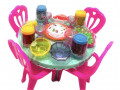 Набор Праздничный стол (мебель+продукты) 15*15*11см/ пакет 77-7