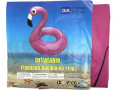 Круг д/плавания с головой фламинго d-120см / пакет  1343-70