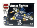 Конструктор ARMOR FIGHTER 8в1 Военная техника Самолет 92+дет. 19*13см / HR203-1